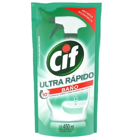 LIMPIADOR CIF D/P Baño 450 ml.