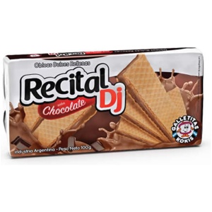 OBLEA RECITAL DJ CHOCOLATE 100 Grs