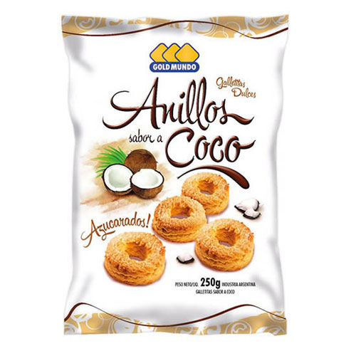 ANILLITOS GOLD MUNDO COCO 250 Grs